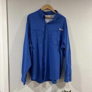 NEW COLUMBIA PFG PERFORMANCE FISHING GEAR SHIRT OMNI-SHADE MESH LONG SLEEVE MENS